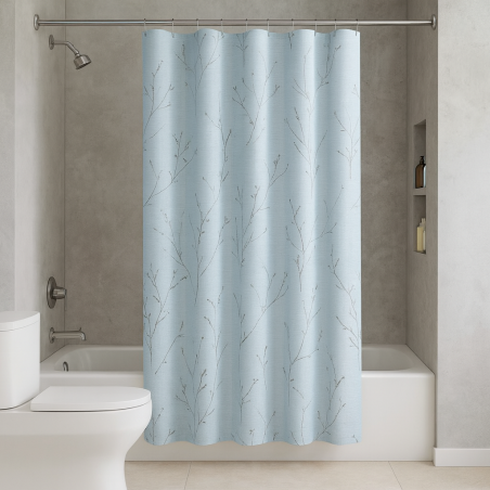 Set Cortina de Baño CHD HOME 13 Piezas 70x72 SCS46N | Estilo y protección para tu baño